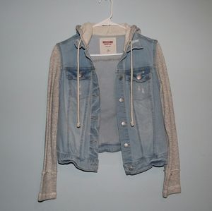 Mossimo Supply Co. Jean Jacket with Hoodie